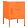 Nachttisch aus orangefarbenem Stahl, 35 x 35 x 51 cm von , Nachttische - Ref: Foro24-336210, Preis: 73,48 €, Rabatt: %