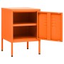 Mesita de noche acero naranja 35x35x51 cm de , Mesitas de noche - Ref: Foro24-336210, Precio: 71,87 €, Descuento: %