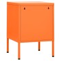 Mesita de noche acero naranja 35x35x51 cm de , Mesitas de noche - Ref: Foro24-336210, Precio: 71,87 €, Descuento: %
