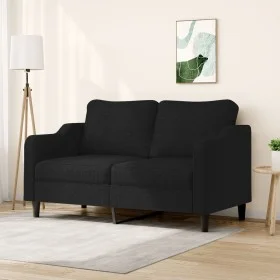 Sofá de 2 plazas de tela negro 140 cm de , Sofás - Ref: Foro24-359363, Precio: 220,95 €, Descuento: %