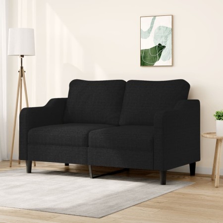 Sofá de 2 plazas de tela negro 140 cm de , Sofás - Ref: Foro24-359363, Precio: 224,14 €, Descuento: %