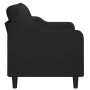 2-seater black fabric sofa 140 cm by , Sofas - Ref: Foro24-359363, Price: 220,95 €, Discount: %