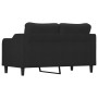 Sofá de 2 plazas de tela negro 140 cm de , Sofás - Ref: Foro24-359363, Precio: 224,14 €, Descuento: %