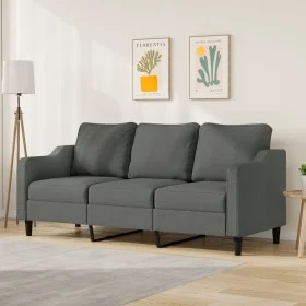 3-seater sofa in dark gray fabric 180 cm by , Sofas - Ref: Foro24-359368, Price: 263,74 €, Discount: %