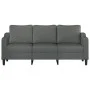 3-seater sofa in dark gray fabric 180 cm by , Sofas - Ref: Foro24-359368, Price: 263,74 €, Discount: %