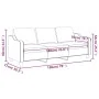 3-seater sofa in dark gray fabric 180 cm by , Sofas - Ref: Foro24-359368, Price: 263,74 €, Discount: %
