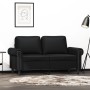 Sofá de 2 plazas de cuero sintético negro 120 cm de , Sofás - Ref: Foro24-359499, Precio: 235,83 €, Descuento: %