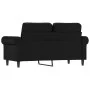 Sofá de 2 plazas de cuero sintético negro 120 cm de , Sofás - Ref: Foro24-359499, Precio: 232,15 €, Descuento: %