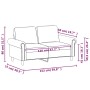 Sofá de 2 plazas de cuero sintético negro 120 cm de , Sofás - Ref: Foro24-359499, Precio: 235,83 €, Descuento: %