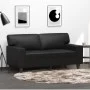 2-seater sofa in black synthetic leather 120 cm by , Sofas - Ref: Foro24-359412, Price: 268,75 €, Discount: %