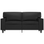 Sofá de 2 plazas de cuero sintético negro 120 cm de , Sofás - Ref: Foro24-359412, Precio: 273,85 €, Descuento: %