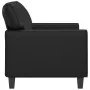 2-seater sofa in black synthetic leather 120 cm by , Sofas - Ref: Foro24-359412, Price: 268,75 €, Discount: %