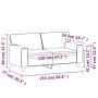 Sofá de 2 plazas de cuero sintético negro 120 cm de , Sofás - Ref: Foro24-359412, Precio: 273,85 €, Descuento: %