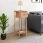 Side table with solid walnut wood drawer 25x25x60 cm by , Side tables - Ref: Foro24-350343, Price: 44,81 €, Discount: %
