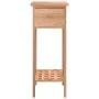 Mesa auxiliar con cajón madera maciza nogal 25x25x60 cm de , Mesas auxiliares - Ref: Foro24-350343, Precio: 44,81 €, Descuent...