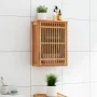 Armario de baño para pared madera maciza de nogal 42x23x60 cm de , Taquillas y armarios de almacenamiento - Ref: Foro24-35035...