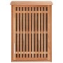 Armario de baño para pared madera maciza de nogal 42x23x60 cm de , Taquillas y armarios de almacenamiento - Ref: Foro24-35035...