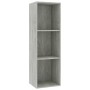 Estantería libros/mueble TV contrachapada hormigón 36x30x114cm de , Librerías y estanterías - Ref: Foro24-800139, Precio: 41,...