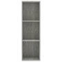 Estantería libros/mueble TV contrachapada hormigón 36x30x114cm de , Librerías y estanterías - Ref: Foro24-800139, Precio: 41,...