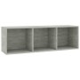 Estantería libros/mueble TV contrachapada hormigón 36x30x114cm de , Librerías y estanterías - Ref: Foro24-800139, Precio: 41,...