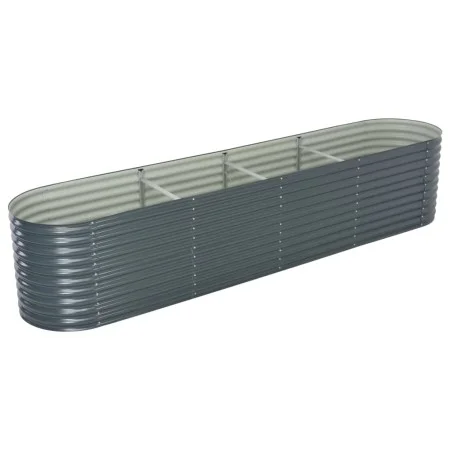 Arriate de acero galvanizado gris 400x80x81 cm de vidaXL, Maceteros y jardineras - Ref: Foro24-45521, Precio: 284,27 €, Descu...