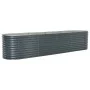 Arriate de acero galvanizado gris 400x80x81 cm de vidaXL, Maceteros y jardineras - Ref: Foro24-45521, Precio: 284,27 €, Descu...
