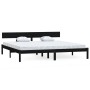 Estructura de cama madera maciza Super King negra 180x200 cm de , Camas y somieres - Ref: Foro24-810166, Precio: 153,10 €, De...