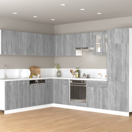 Armario colgante madera ingeniería gris Sonoma 60x31x40 cm de , Armarios de cocina - Ref: Foro24-815592, Precio: 50,81 €, Des...