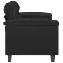 Sofá de 2 plazas de cuero sintético negro 140 cm de , Sofás - Ref: Foro24-359583, Precio: 227,47 €, Descuento: %