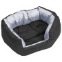 Cojín para perro reversible y lavable gris y negro 65x50x20 cm de , Camas para perros - Ref: Foro24-171207, Precio: 42,96 €, ...