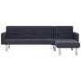 Sofá cama en forma de L poliéster gris oscuro de , Sofás - Ref: Foro24-282304, Precio: 399,81 €, Descuento: %