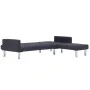 Sofá cama en forma de L poliéster gris oscuro de , Sofás - Ref: Foro24-282304, Precio: 399,81 €, Descuento: %