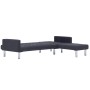 Sofá cama en forma de L poliéster gris oscuro de , Sofás - Ref: Foro24-282304, Precio: 435,98 €, Descuento: %