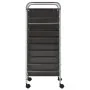 XXL portable storage cart with 15 black plastic drawers by , Cargo forklifts - Ref: Foro24-320407, Price: 115,36 €, Discount: %