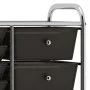 XXL portable storage cart with 15 black plastic drawers by , Cargo forklifts - Ref: Foro24-320407, Price: 115,36 €, Discount: %