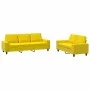 Juego de sofás 2 piezas tela amarillo claro de , Sofás - Ref: Foro24-3201903, Precio: 510,51 €, Descuento: %