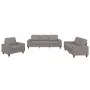 Juego de sofás 3 piezas tela gris taupe de , Sofás - Ref: Foro24-3201873, Precio: 762,14 €, Descuento: %