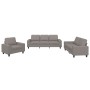 Juego de sofás 3 piezas tela gris taupe de , Sofás - Ref: Foro24-3201873, Precio: 775,05 €, Descuento: %