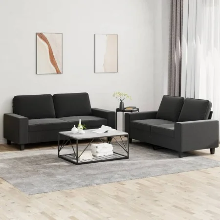 2-piece black fabric sofa set by , Sofas - Ref: Foro24-3201886, Price: 421,20 €, Discount: %