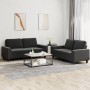 Juego de sofás 2 piezas tela negro de , Sofás - Ref: Foro24-3201886, Precio: 449,39 €, Descuento: %