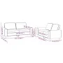 2-teilige Sofagarnitur aus schwarzem Stoff von , Sofas - Ref: Foro24-3201886, Preis: 421,20 €, Rabatt: %