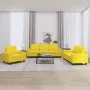 3-piece sofa set light yellow fabric by , Sofas - Ref: Foro24-3201871, Price: 733,21 €, Discount: %