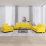 Juego de sofás 3 piezas tela amarillo claro de , Sofás - Ref: Foro24-3201871, Precio: 745,17 €, Descuento: %