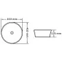 Lavabo 41x12,5 cm cerámica blanco de vidaXL, Lavabos - Ref: Foro24-143907, Precio: 48,36 €, Descuento: %