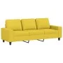 Juego de sofás 3 piezas tela amarillo claro de , Sofás - Ref: Foro24-3201871, Precio: 733,21 €, Descuento: %