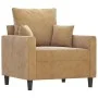 Brown velvet 3-piece sofa set with cushions by , Sofas - Ref: Foro24-3201687, Price: 570,42 €, Discount: %
