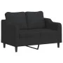Juego de sofás con cojines 2 piezas tela negro de , Sofás - Ref: Foro24-3201838, Precio: 487,13 €, Descuento: %