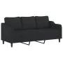 Juego de sofás con cojines 2 piezas tela negro de , Sofás - Ref: Foro24-3201838, Precio: 487,13 €, Descuento: %