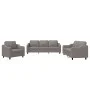 Juego de sofás con cojines 3 piezas tela gris taupe de , Sofás - Ref: Foro24-3201777, Precio: 619,51 €, Descuento: %