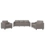 Juego de sofás con cojines 3 piezas tela gris taupe de , Sofás - Ref: Foro24-3201777, Precio: 608,46 €, Descuento: %